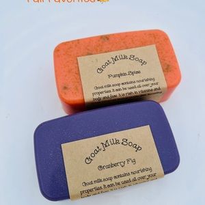 Fall Scents Goat Milk Soap Body Bars          3 for $10